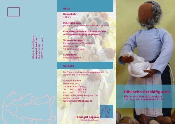 Biblische Erzählfiguren - Infos: Arbeitsbereich Kindergottesdienst