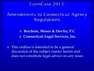 Berchem, Moses & Devlin, P.C. Connecticut Legal Services, Inc ...