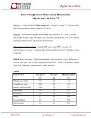 SampleSize.pdf Effect of Sample Size on Water Activity ... - AquaLab
