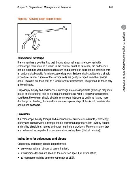 CHAPTER 4: SCREENING FOR CERVICAL CANCER