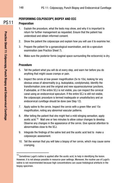 CHAPTER 4: SCREENING FOR CERVICAL CANCER