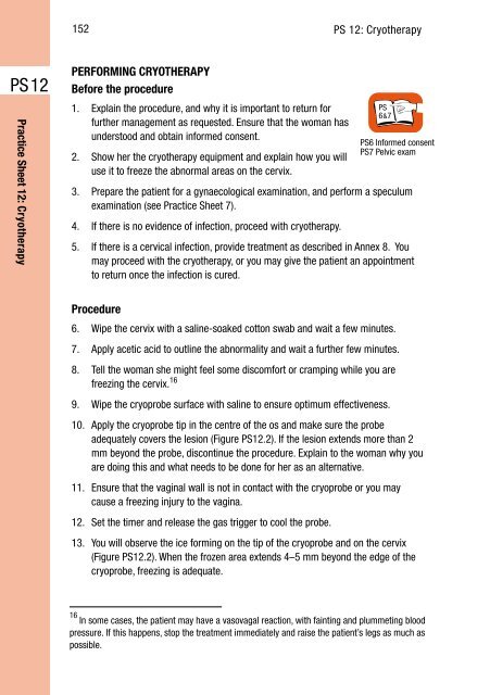 CHAPTER 4: SCREENING FOR CERVICAL CANCER