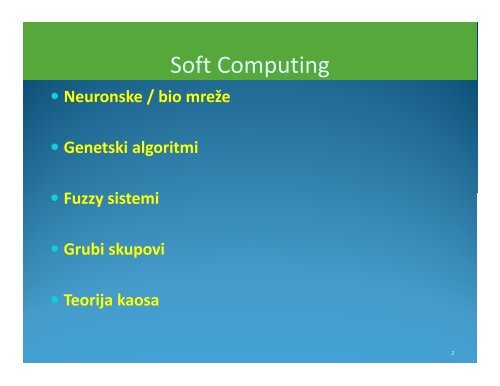 UVOD U KOGNITIVNU ZNANOST KonekcionistiÄki / NeurobioloÅ¡ki ...