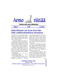 Armo riittää 3/2008 - Suomen Evankeliumikoulu