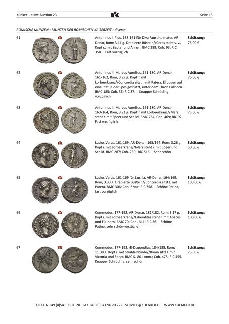 30-10-13 Katalog: eLive Auction 23 - Künker eLive Auction