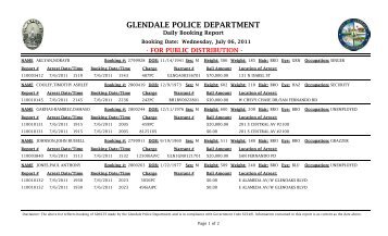 GLENDALE POLICE DEPARTMENT