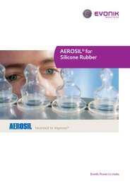 AEROSIL® for Silicone Rubber - Adhesives & Sealants by Evonik