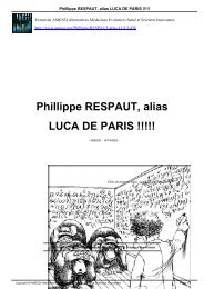 Phillippe RESPAUT, alias LUCA DE PARIS !!!!! - Amessi