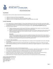 Page 1 APPLICATION INSTRUCTIONS - Winona State University