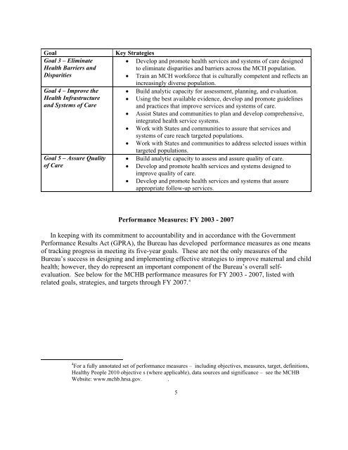 MCHB Strategic Plan - Maternal and Child Health Bureau - HRSA