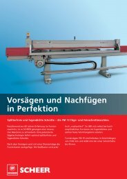 Vorsägen und Nachfügen in Perfektion - C.F. Scheer