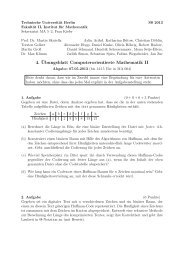 4. Â¨Ubungsblatt Computerorientierte Mathematik II