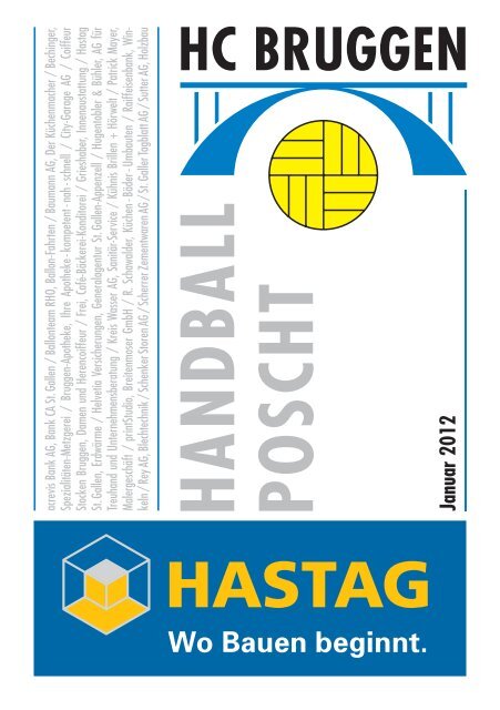 Handball Poscht: Januar 2012 - HC Bruggen