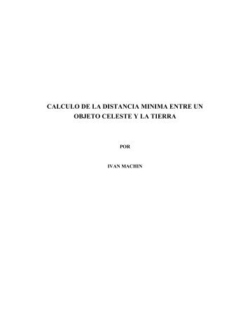 fundamento calculo distancias minimas - Sovafa.com