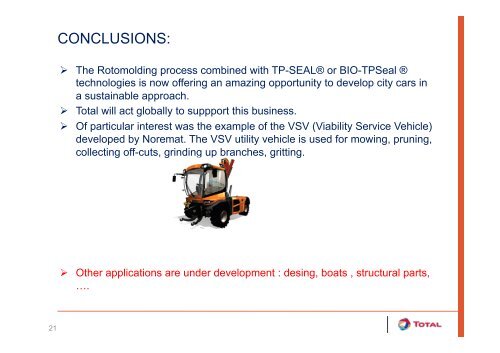 tp-seal® and bio-tpseal® rotomoulding technologies - ARMO 2012