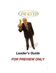 Leader's Guide FOR PREVIEW ONLY