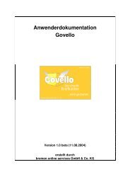 Anwenderdokumentation Govello - HannIT