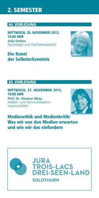 Programm 2. Semester 2013