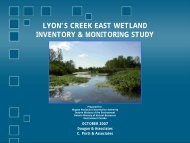 Wetland Characteristics - Niagara Peninsula Conservation Authority