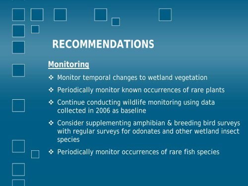 Wetland Characteristics - Niagara Peninsula Conservation Authority