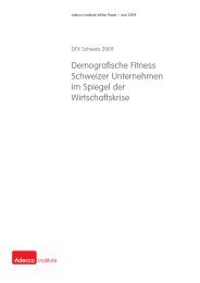 Demografische Fitness Schweizer Unternehmen im Spiegel der ...