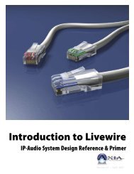 Introduction to Livewire Systems Primer, v2.1 - Axia