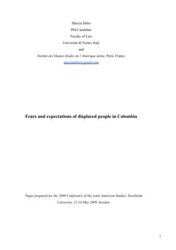 Papers - Conference 2009 - Institute of Latin American Studies