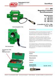 MID Magnetisch Induktive Durchflussmesser - Rösler + Cie ...