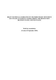 draft technical guidelines on transboundary movement of e-waste, in ...