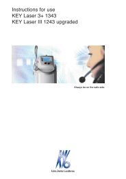 View KEY Laser 3+ Laser Manual - Kavo Laser Dentistry