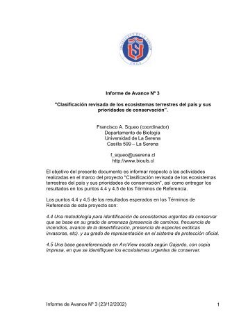 Informe de Avance 3 - Departamento de BiologÃ­a