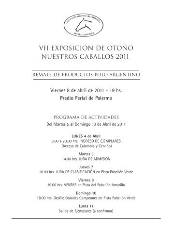 Lote nº - Asociación Argentina de Criadores de Caballos de Polo