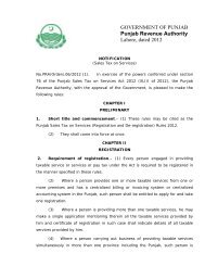 registration & de-reg - PRA - Punjab