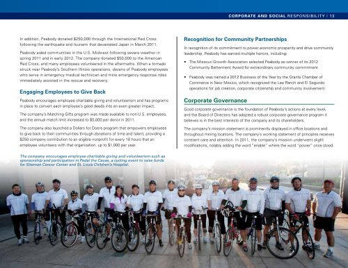 Responsibility Report - Peabody Energy