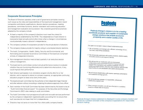 Responsibility Report - Peabody Energy