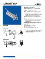 LL Gearmotor - Globe Motors