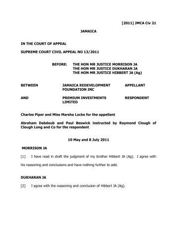 Jamaica Redev. Foundation Inc. v Premium Inv. Ltd.pdf