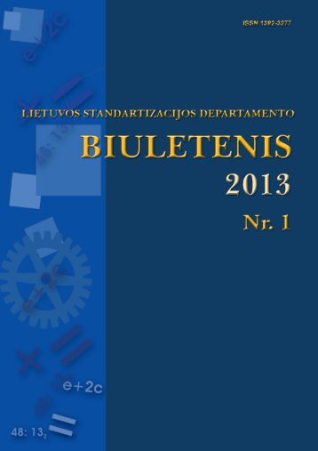 Biuletenis 2013-01 AS - LST - Standartizacijos departamentas prie AM