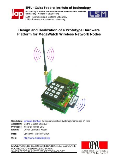 Design and Realization of a Prototype Hardware Platform for ...