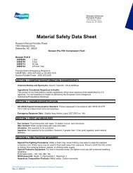 Material Safety Data Sheet - Doosan Portable Power