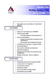 Fiches Action PME - CGPME Paris Ile de France