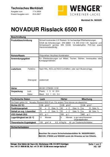 NOVADUR Risslack 6500 R - bei FEYCO
