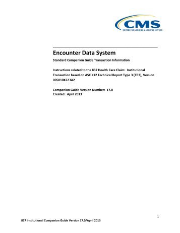 Encounter Data System - CSSC Operations