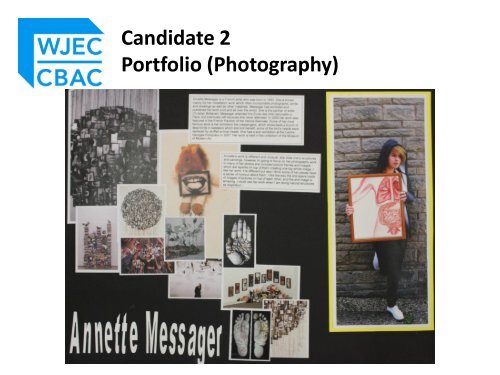 Candidate 1 Portfolio (Art & Design) - WJEC