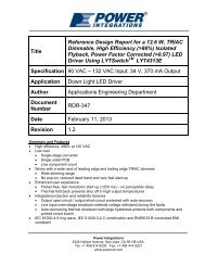 Title Reference Design Report for a 12.6 W, TRIAC ... - ThomasNet