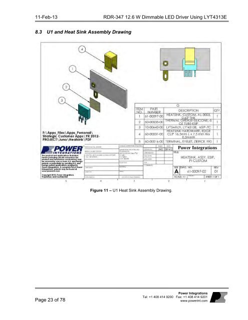 Title Reference Design Report for a 12.6 W, TRIAC ... - ThomasNet