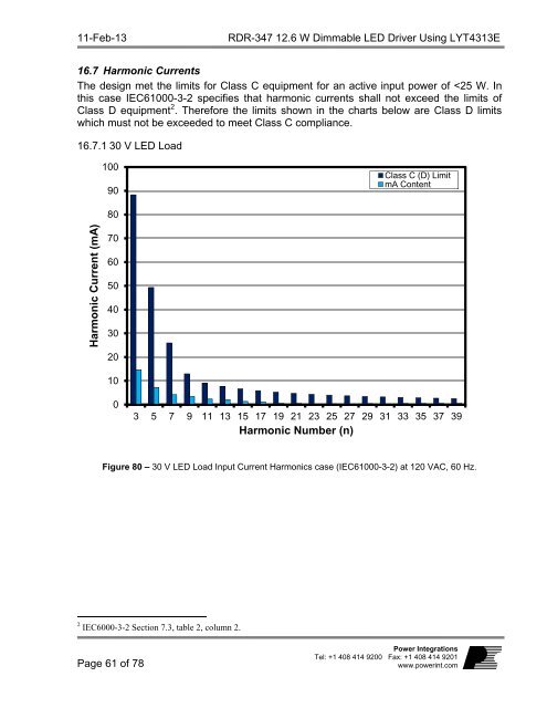 Title Reference Design Report for a 12.6 W, TRIAC ... - ThomasNet