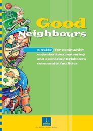 Brisbane City Council's Good Neighbours Brochure - Communify