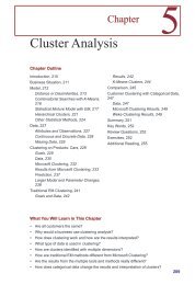 Chapter 5: Cluster Analysis - Jerry Post