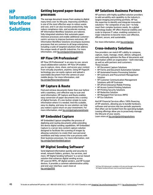 Hp printing and Digital Imaging products Selection Guide